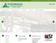 Tablet Screenshot of fitzgeraldlawnscaper.com